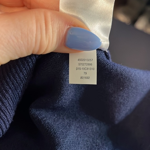 Chico’s Tank Sweater NWT Sleeveless Navy Chicos 3 XL - Picture 8 of 9